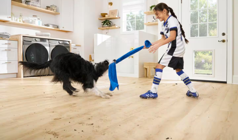 Why is it smart to think about pet claws when choosing certain types of flooring
