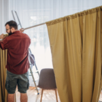Why might swapping heavy curtains for lighter ones change how you use a room during the day